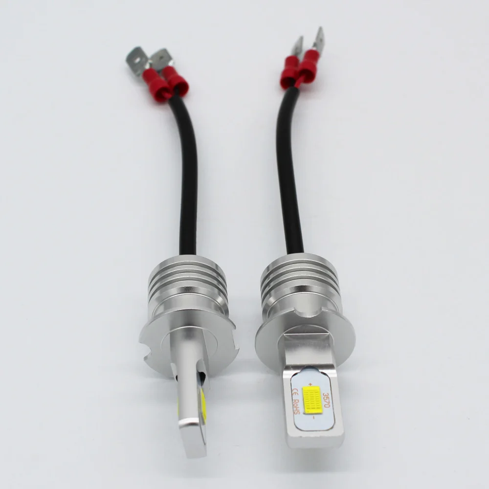 LEDGLE 80 Вт H3 светодиодный туман светильник 12 V-24 V CSP3570 яркий светодиодный Противотуманные фары дальнего света светильник IP65 для Авто головного средства ухода за кожей Шеи светильник высокого ближнего света лампы