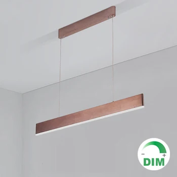 

Linear LED Pendant Lamp Modern Hanging Wire Suspension LED Light Dinning Room Office Bar LED Bulbs Cord Pendant 3 Years Aluminum