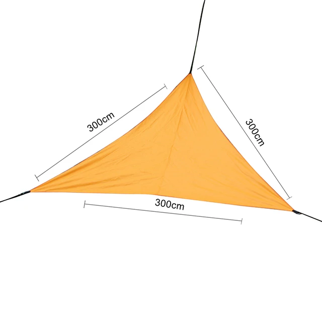 Kültéri Napellenző Lombkorona Menhelyek Háromszög Napfény Napfényes Sátor Uv-Ellenes Vízálló Napsugárzás Vitorla Kerti Ruhák - Image 6