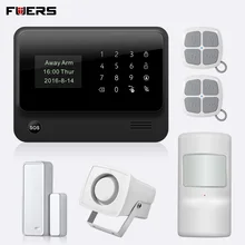 FUERS G90B-PLUS 2G GSM Сигнализация приложение дистанционное управление Умный дом 2,4G GSM GPRS SMS Wifi сигнализация Безопасность