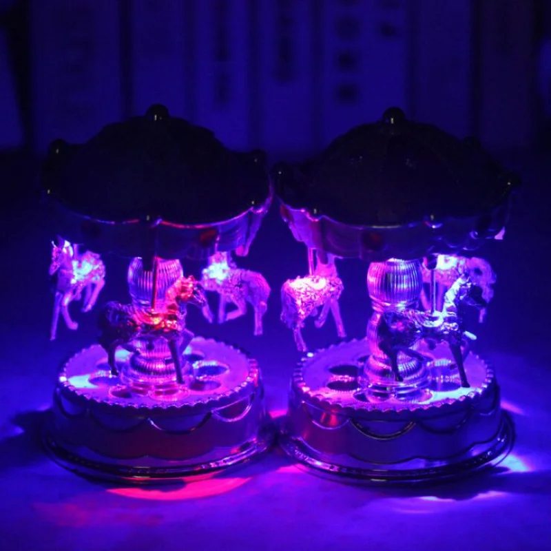 Горячая Распродажа 3D детская игрушка модель лошади веселая музыкальная шкатулка