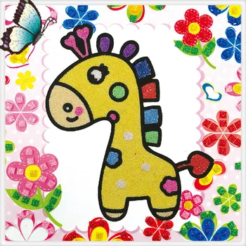 

Mosaic Snowflake Painting Toys Kids Child Cartoon Plastic Painting With 8 Snow Mud Pearl Clay Decoration Puzzle Graffiti 2PCS