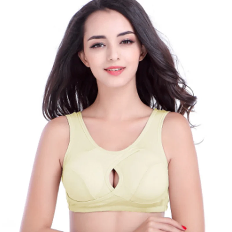 Middle Hole All Cotton Medium Cup Sports Bra 100 Pieces - Active Bra -  AliExpress