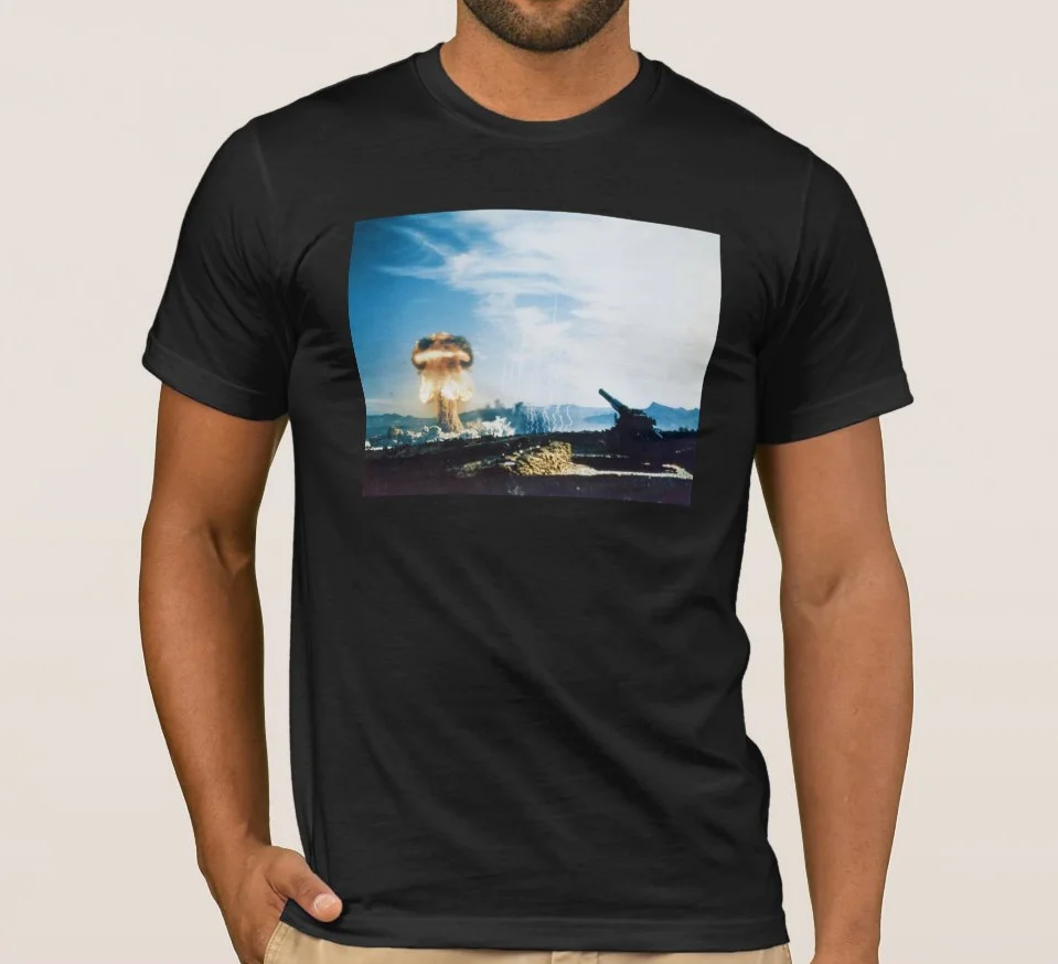 

Nevada Proving Grounds 280-mm Cannon Atomic Test T-Shirt. Summer Cotton Short Sleeve O-Neck Men's T Shirt New S-3XL