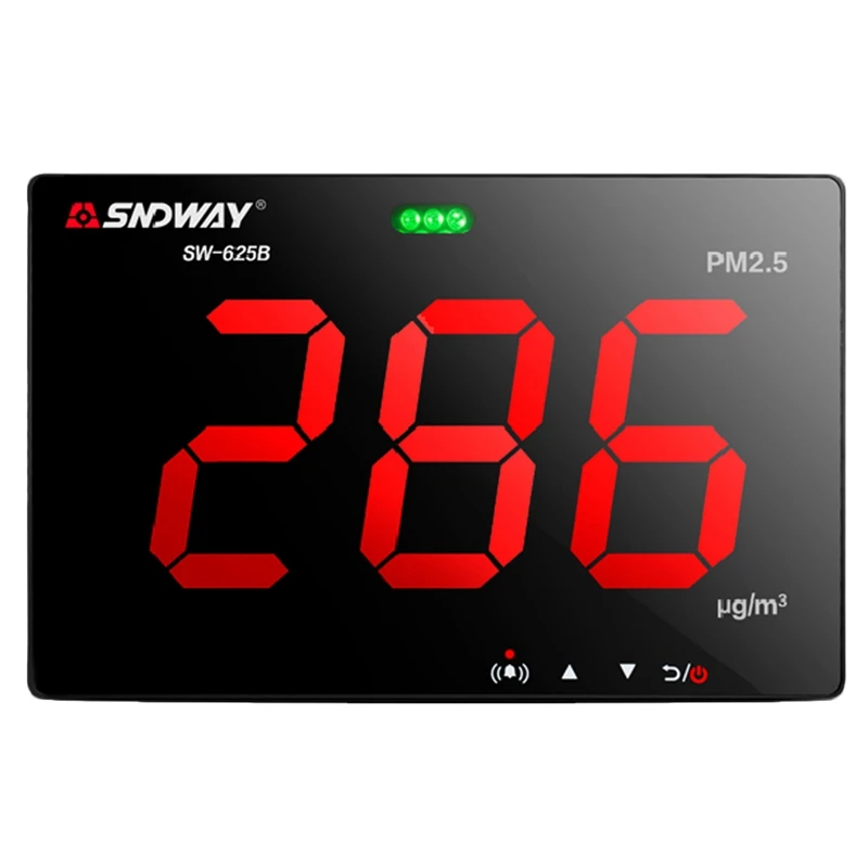 

Sndway Air Quality Monitor Pm2.5 Detector Wall Mounted Gas Monitor Store Data Connect Pc with Usb for Home Office Car