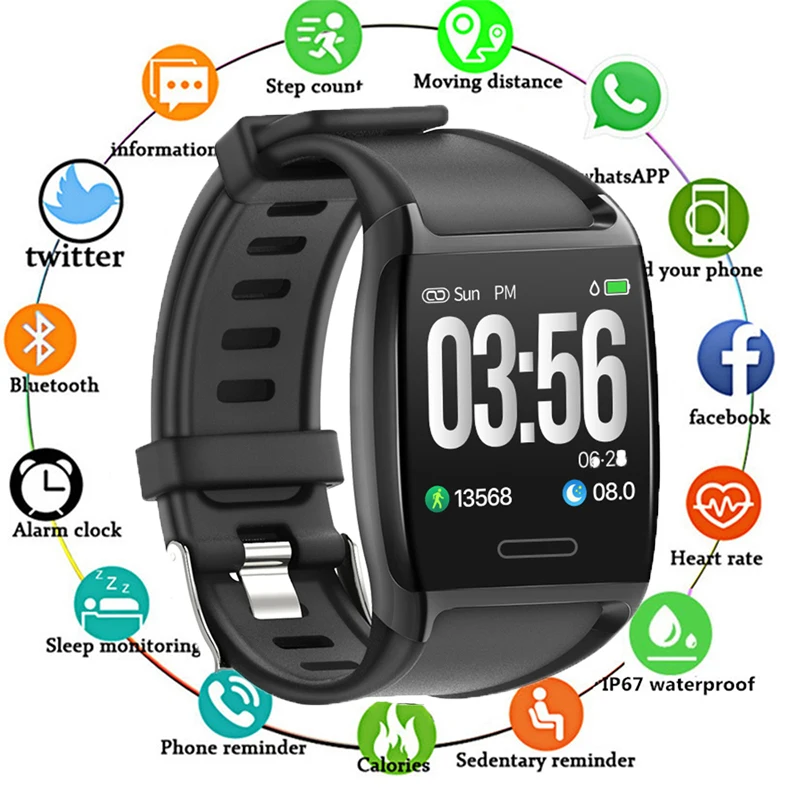 

2019 V2 Smart Bracelet IP67 Waterproof Pedometer Fitness Tracker Heart Rate Blood Pressure Watch Band Activity Tracker Wristband