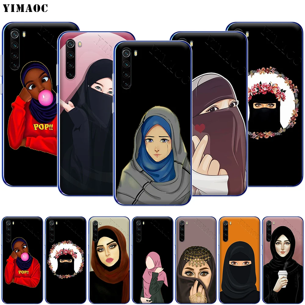 YIMAOC исламский мусульманский чехол для телефона Hijabi девушек Xiaomi Redmi Note 8 8A 7 6 5 5A Pro 4X