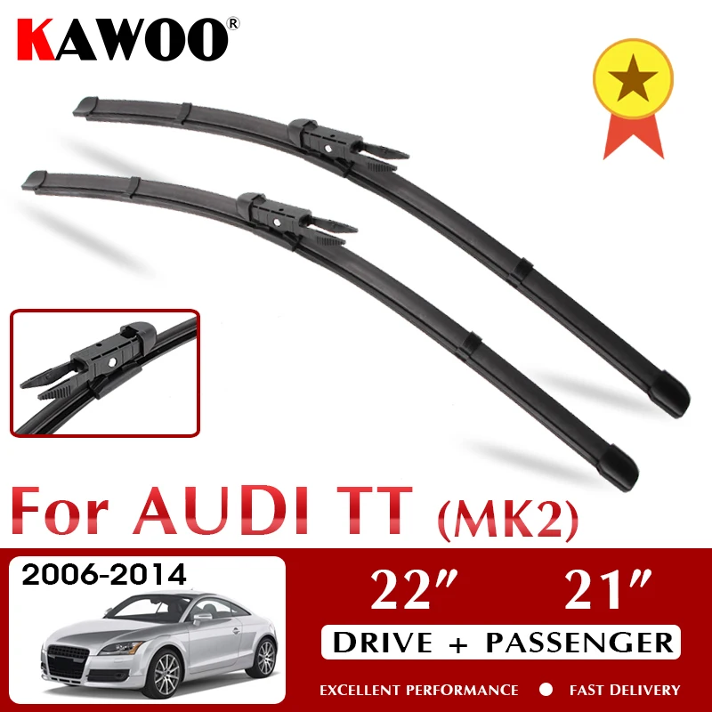 KAWOO Wiper Blade Front Car Wiper Blades For Audi TT Mk2 8J 2006 2014 Year Auto Windshield