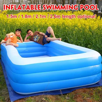

Inflatable swimming pool for adults and children | 1.5m / 1.8m / 2.1m / 2.6m, indoor and outdoor paddling pool for baby,domestic