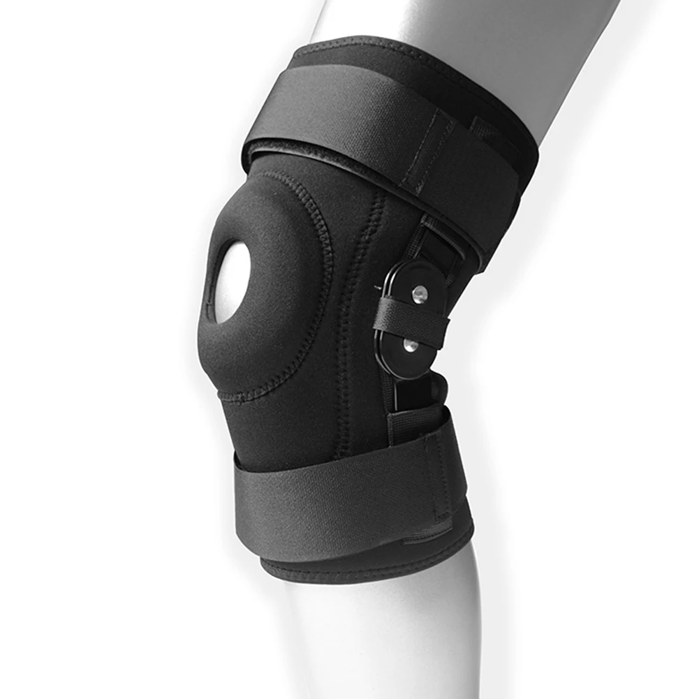Hinged Knee Brace Support Side Patella Stabilizers Strap Sports Knee Protective Pads For Protection and Pain Relief knee brace