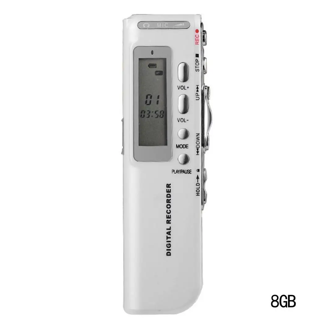 N10 Многофункциональный диктофон USB плеер 2шт 7# сухая батарея 199 90 дБ 24 Гц 8G, 16G 10mA-15mA MP3 0,1 кг WMA