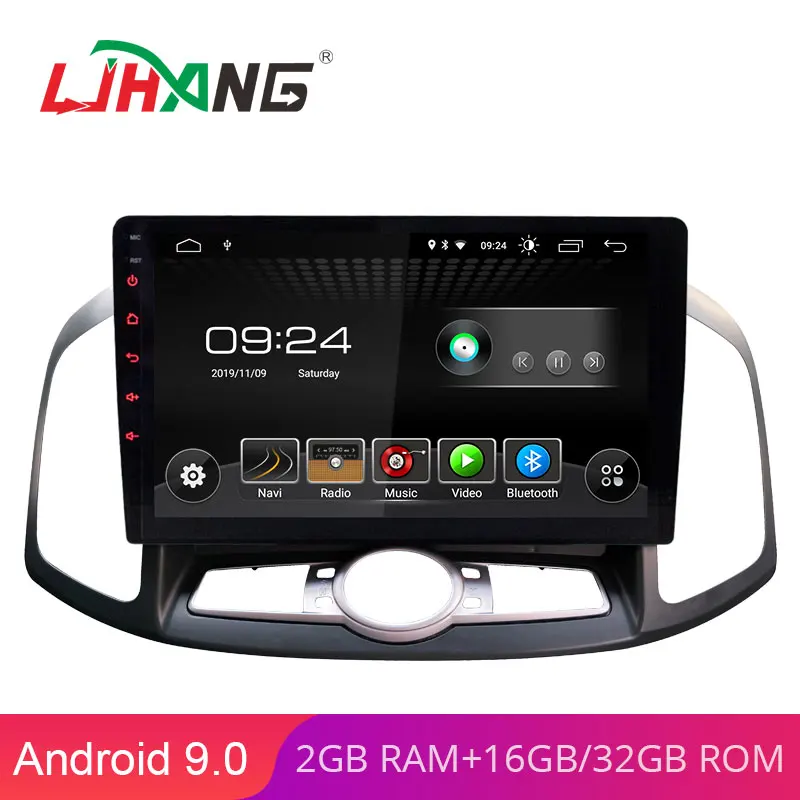 

LJHANG 10.1 inch Android 9.0 Car DVD Player For Chevrolet Captiva 2012 2013 2014 2015 2016 GPS Navigation 1 Din Car Radio Stereo