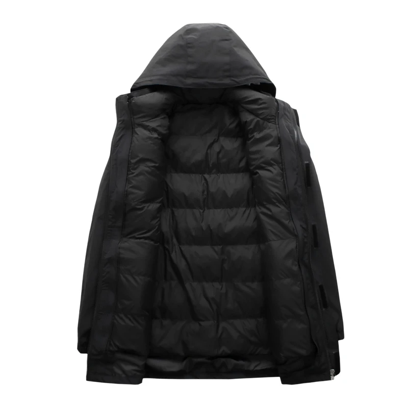 10XL 8XL 6XL зимняя теплая куртка мужская водонепроницаемая Толстая теплая парка 2 в 1 лоскутное ветрозащитное пальто с капюшоном верхняя одежда