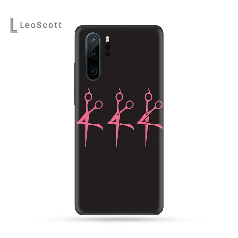 Стильный черный мягкий чехол из ТПУ для телефона Huawei P9 P10 P20 P30 Lite 2016 2017 2019 plus pro P