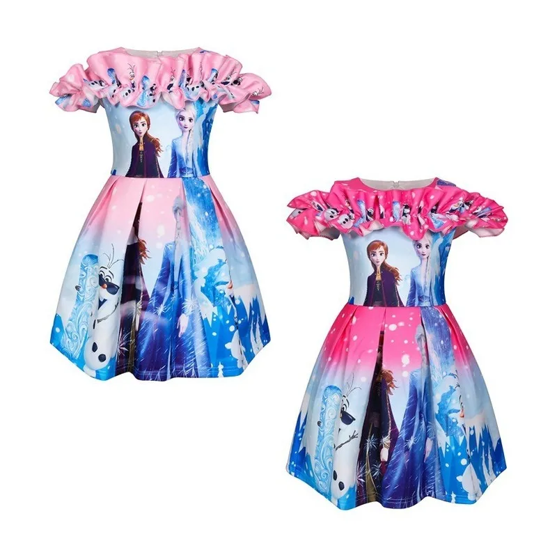 2020 Baby Girls Winter Dress Kids Christmas Clothes For Girl Anna Elsa Party Clothing Princess Snow Queen Cosplay Dresses 3 10y Suknie Aliexpress