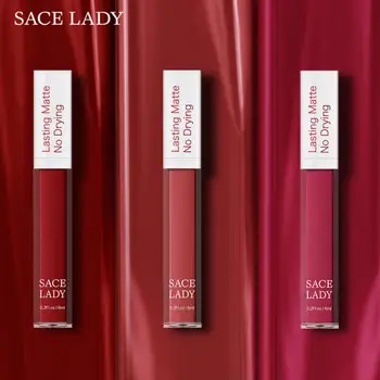 

19 Colors Matte Lipstick Waterproof Lips Makeup 12 Hours Stay Liquid Make Up Cosmetic Lipstick Red Lip Matte labiales TSLM1