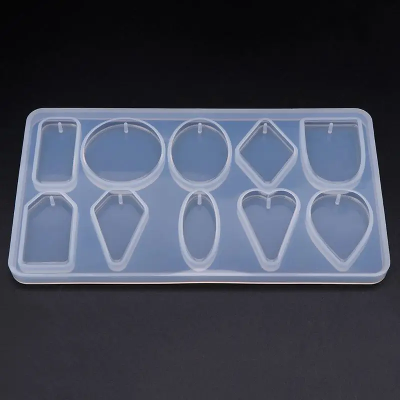 Silicone Mold DIY Jewelry Making Necklace Pendant Molds Handmade Crafts Geometric Shape Professional Epoxy Resin Mold Gifts