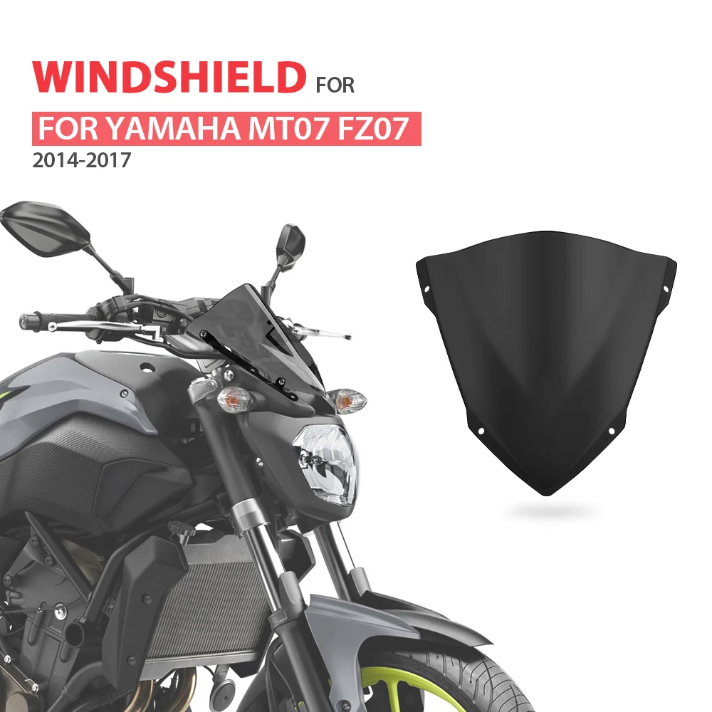 Ветровое стекло KEMiMOTO для YAMAHA MT07 MT 07 ветровое FZ07 2014 2015 2016 2017 ветровые дефлекторы