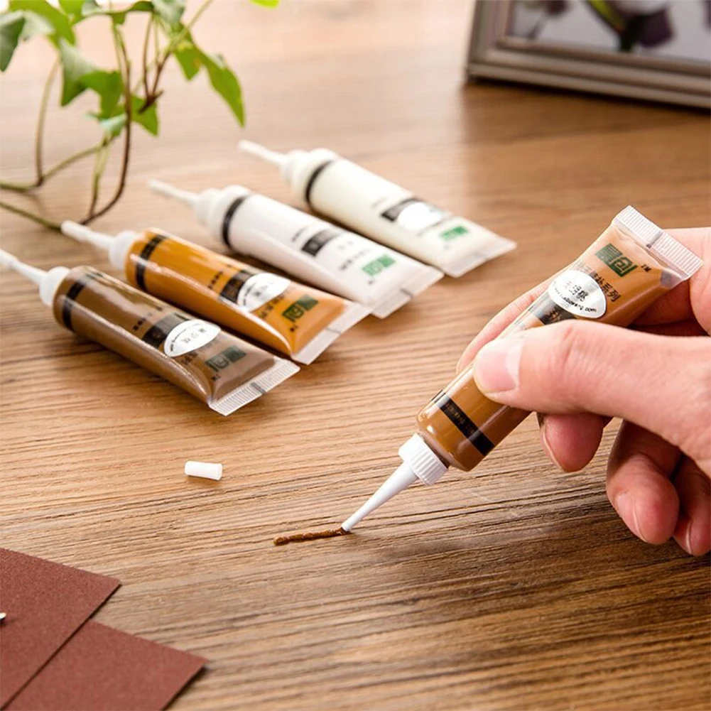 

A Furniture Repair Paint Solid Wooden Refinishing Paste Floor Furniture Scratch Fast Remover Black Walnut Repair Paint Pen