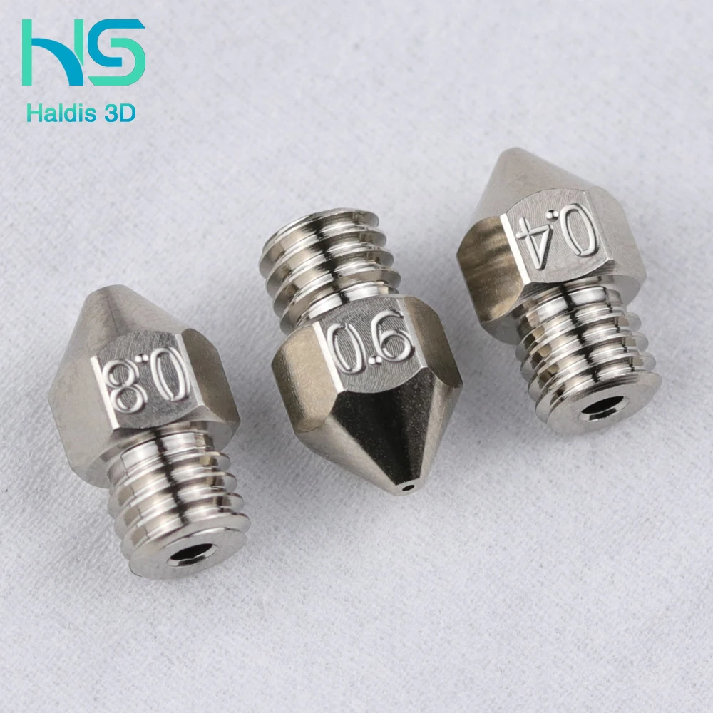 Haldis 3D Swiss MK8 copper наконечник покрытый металлом m6 wire 1 75 мм для катушки принтера 3 d CR10 кодировщика и т. д.|Детали
