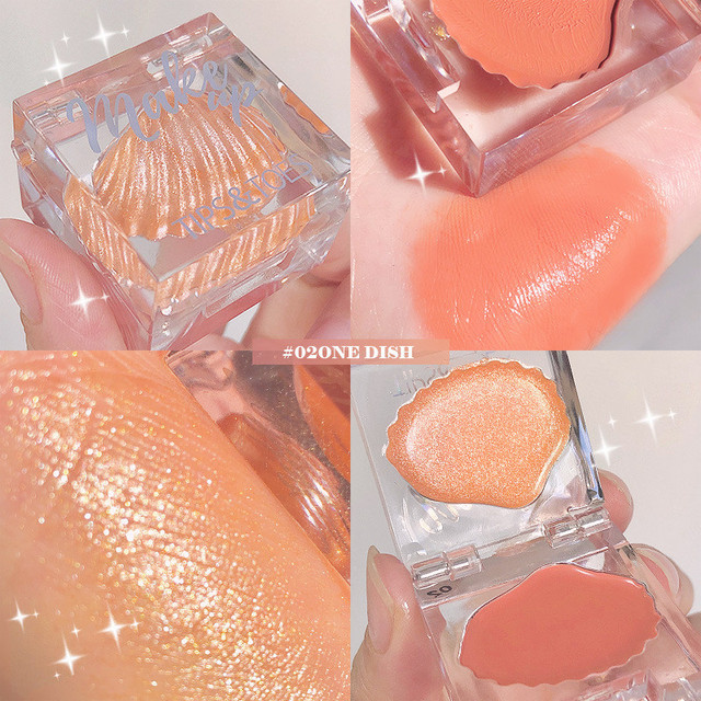 Color Highlight Blush Makeup Palette Brighten Natural Blushes Face Body Illuminator Highlight Shiny Makeup Cosmetics