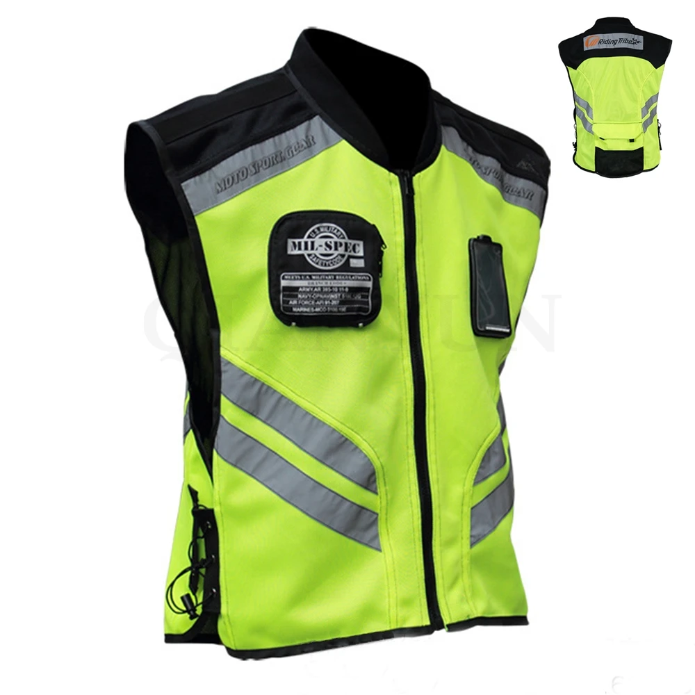 for honda yamaha Motorcycle Reflective Vest Motorbike Safty Clothes
