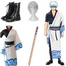 Аниме маскарадный костюм Gintama Hallween нарядное платье взрослый