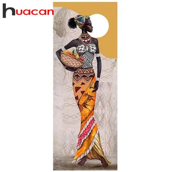 

Huacan Diamond Embroidery Woman Portrait Diamond Mosaic Accessories Diamond Painting Full Layout Square Stones