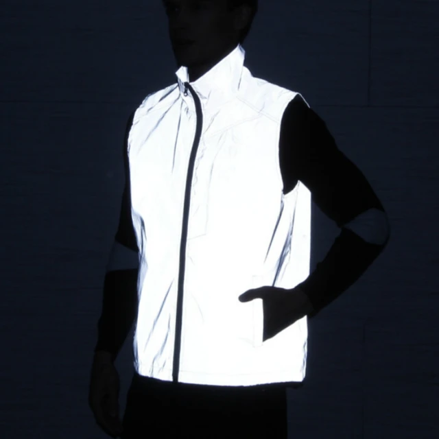 Unisex White Reflective Vest Jacket 1