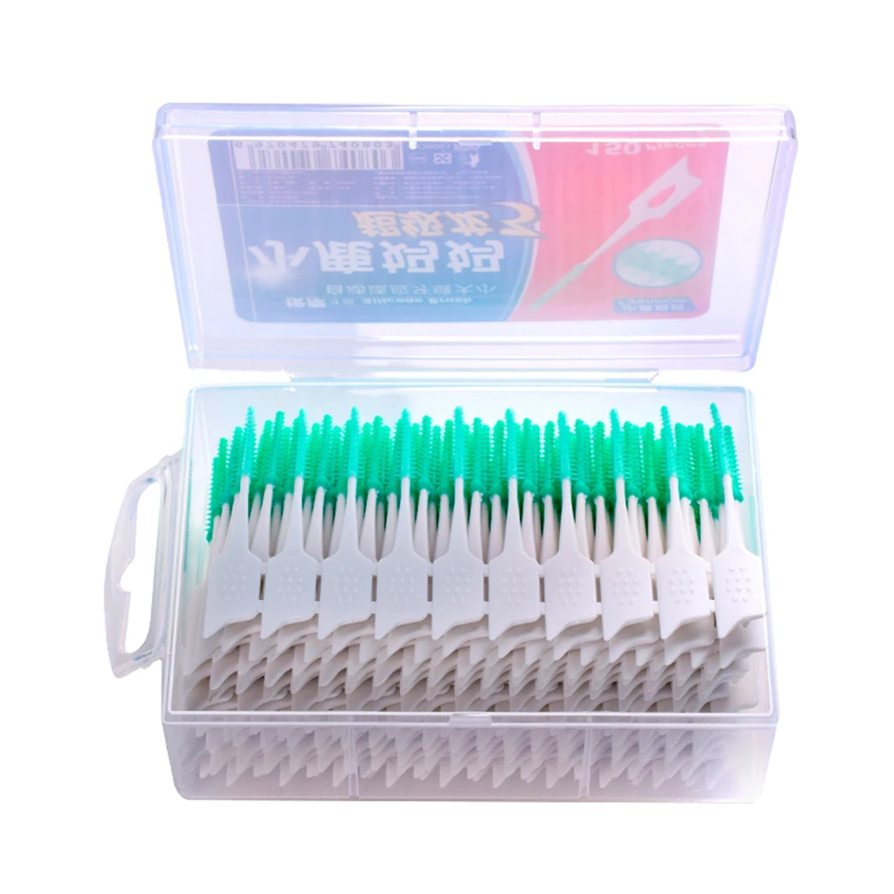 Cure-dents en Silicone, 150 pièces, brosses interdentaires, brosse de nettoyage dentaire, soins, fil dentaire, cure-dents, outils buccaux