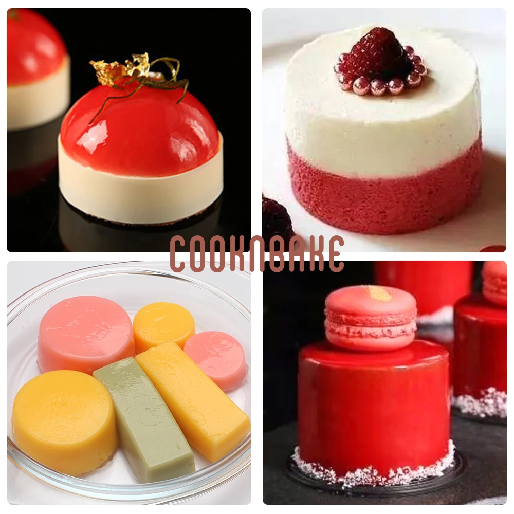 COOKNBAKE силиконовая форма для мыла Смола Круглый торт оборудование для выпечки пудинг хлеб наборы для десерта форма для торта, Мусса 3 шт./компл