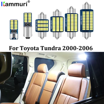 

KAMMURI 8Pcs Error Free White LED Car Interior Light Package Kit For 2000 - 2004 2005 2006 Toyota Tundra LED Interior Lights