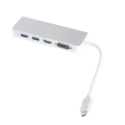 Многофункциональный преобразователь TYPE-C до RJ45 Gigabit PD TF безопасный цифровой Переходник USB 3,0 для iPhone для MacBook
