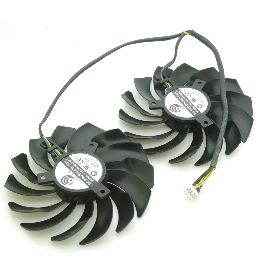• 12V 0.40A 95Mm Ventola Vga Per Msi Gtx1080Ti Gtx1080 1070 1060 1050Ti Rx470 Rx480 Rx570 Rx580 Ventola Di Raffreddamento Gpu