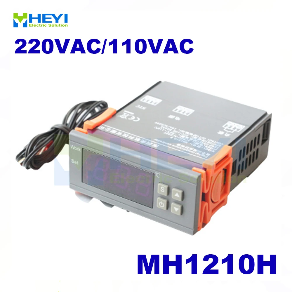 Цифровой регулятор температуры MH1210W 90 250V 10A 220V термостата с датчиком 50 ~ 110C