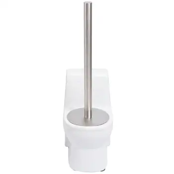 

Ceramic Toilet Brush Electroplating Toilet Shape Long Handle Cleaning Brush for Home