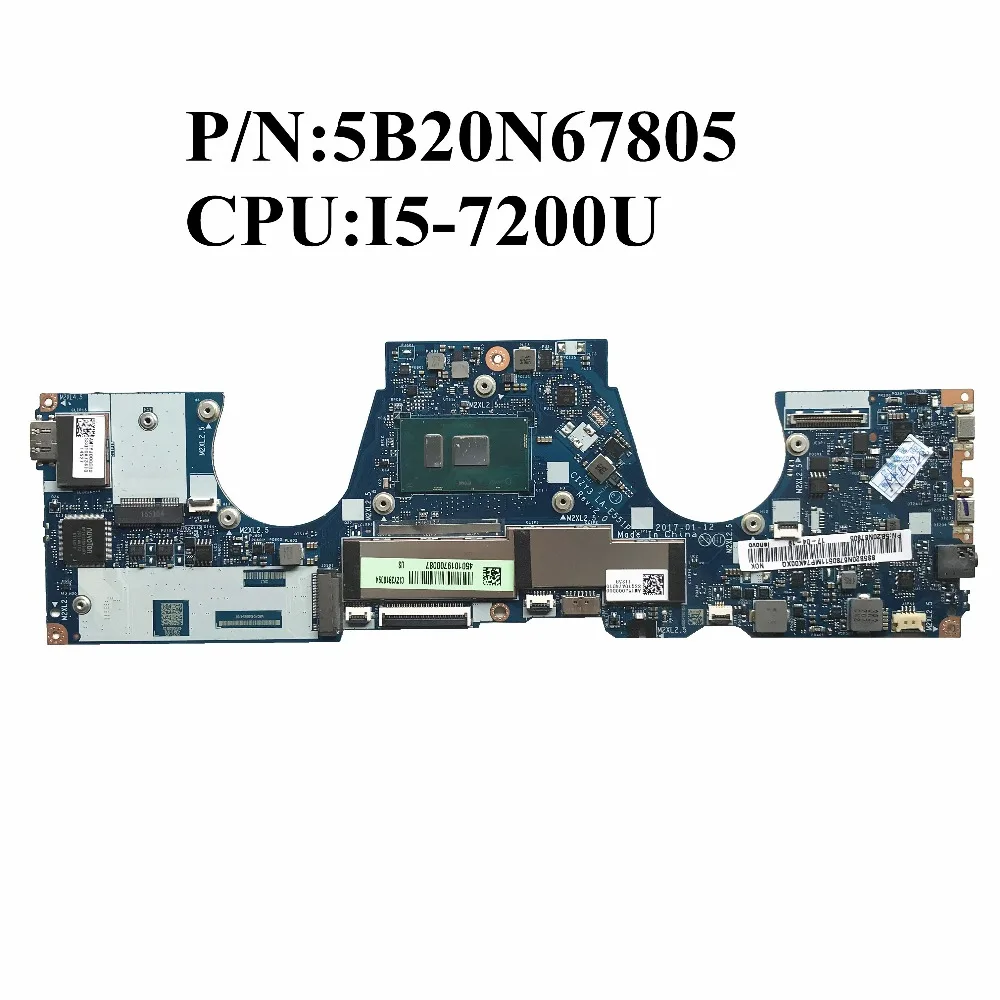 

Laptop Motherboard SR2ZU I5-7200U CPU 8G RAM DDR4 5B20N67805 CIZY3 LA-E551P 100% working excellent For Lenovo Yoga 720 720-13IKB