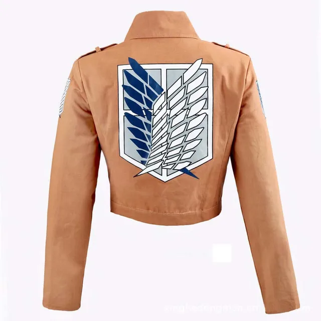 Japanese Hoodie Attack on Titan Cloak Shingeki no Kyojin Scouting Legion Cosplay Costume anime cosplay green Cape mens clothes Yellow jacket