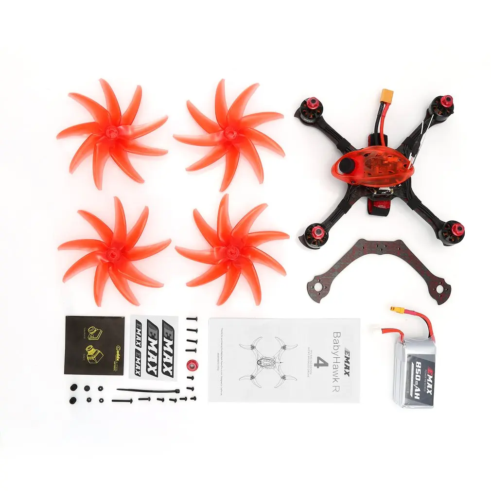 Babyhawk R Pro 4 FPV гоночный Дрон 600TVL камера бесколлекторный Дрон с приемником 4в1 ESC F4 Контроллер полета BNF Racer Drone