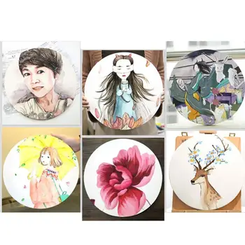 

Round Golden Photo Frame Round wooden decorative picture frame custom creative wooden frame wall-mounted craft picture fram