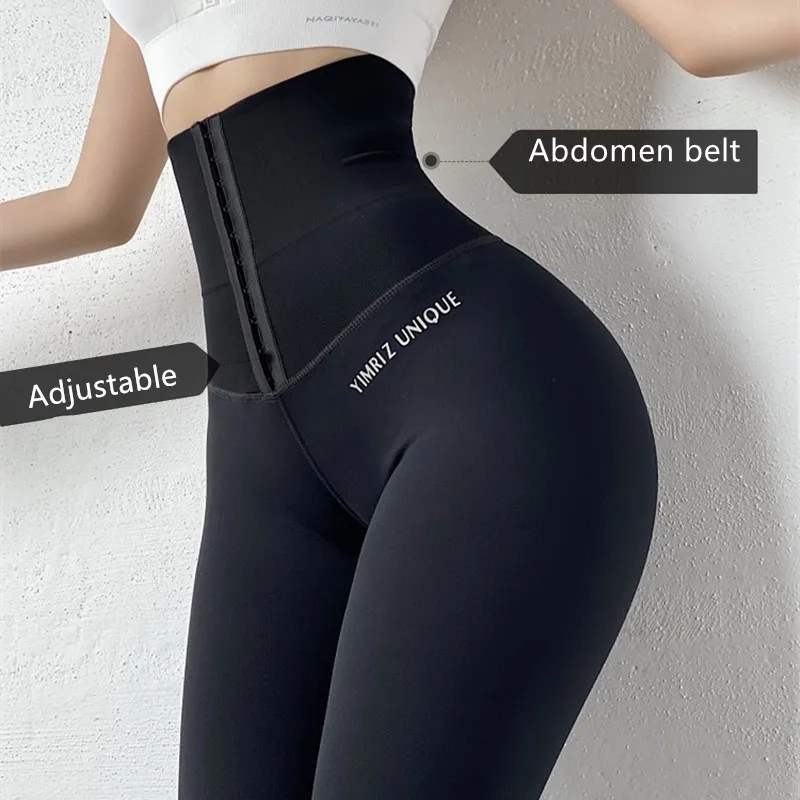 Gym Leggings Activewear Yoga Pants Training Tights Shrink-Abdomen High-Waisted Women Fitness