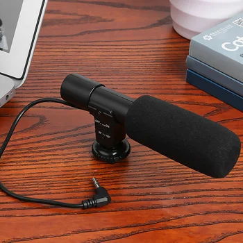 

3.5mm Vlog Recording Universal DV Interview Studio Equipment Digital Stereo Condenser SLR Accessories Video Camera Microphone