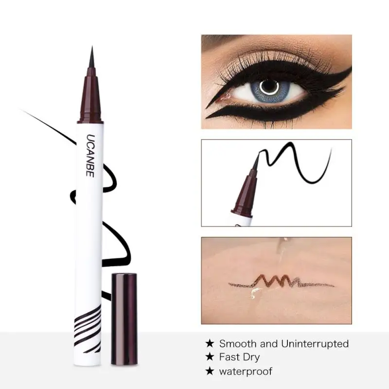 

UCANBE Eyeliner Waterproof Professional Makeup Eyeliner Lasting Big Eyes Beauty Cosmetic Gel Natural Silky Quick-drying Makeup