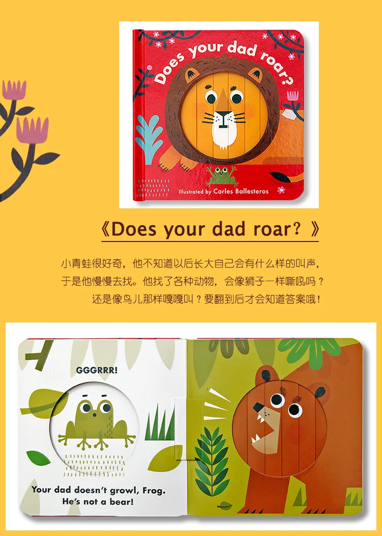 Little Faces Flexible Facial Makeup English Original Mood Picture Book Parent And Child Interactive ENLIGHTEN Game Book Hardcove