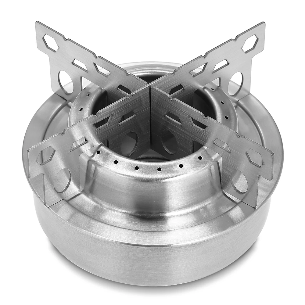 Portable Mini Aluminum Alloy Alcoho Stove with Lid Outdoor Camping Hiking Backpacking Cooking | Спорт и развлечения