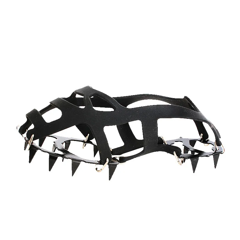 Anti-Slip Ice Snow Grips Shoe Boot Traction Cleat Spikes Crampon 1 Pair 18 Teeth for Boots