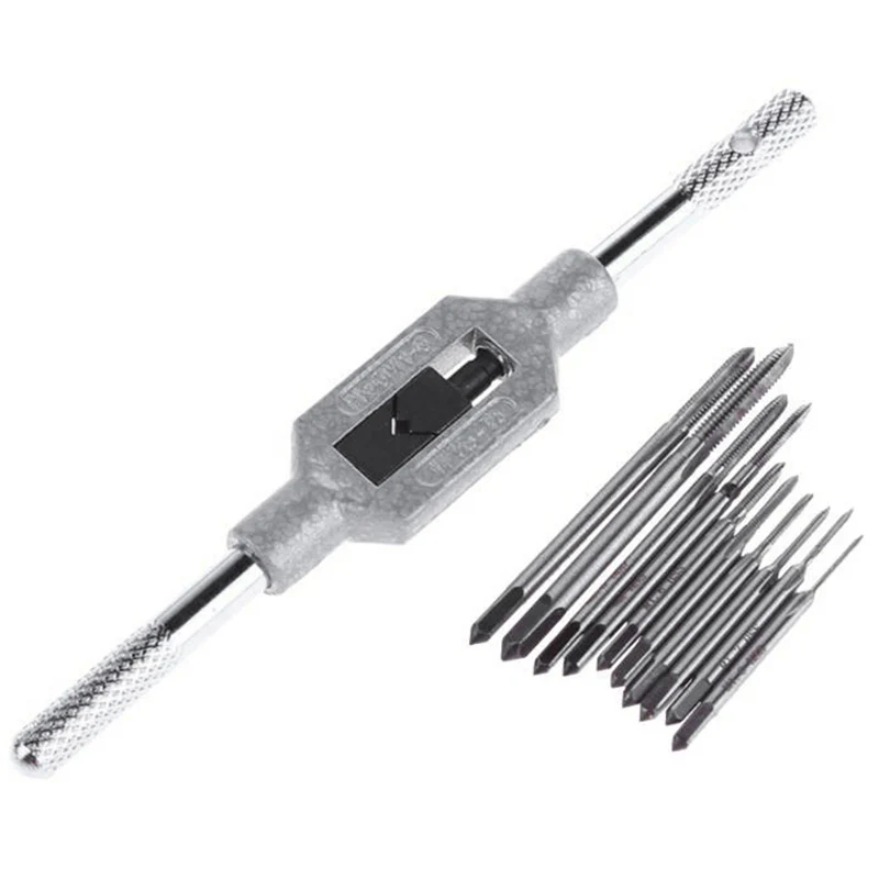 

11Pcs/Lot M1 M1.2 M1.4 M1.6 M1.7 M1.8 M2 M2.5 M3 M3.5 Mini Screw Tap Set Hand Tap Thread Wire Tapping Threading Taps Attack