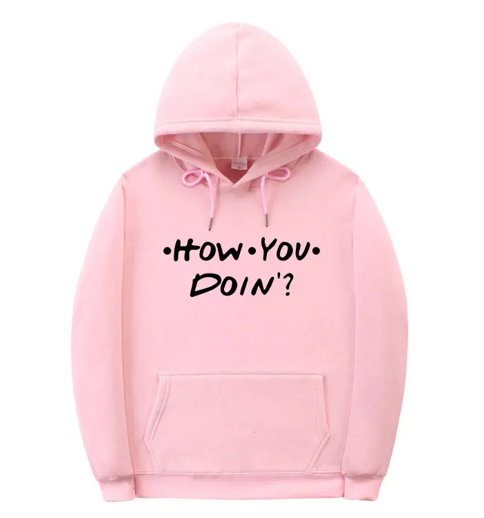 Pink MS311 Модные мужские и женские толстовки HOW YOU DOIN, толстовка с принтом homme Friends, худи, черный, розовый, оранжевый, белый, уличная одежда, пуловер - Цвет: Pink MS311