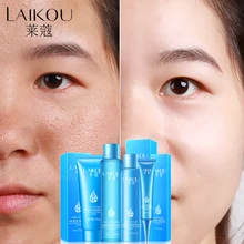 LAIKOU мульти-эффект увлажняющий уход за кожей лица набор алоэ увлажняющий крем для век лосьон тонер очищающее Отбеливающее средство Уход Набор для ухода за лицом