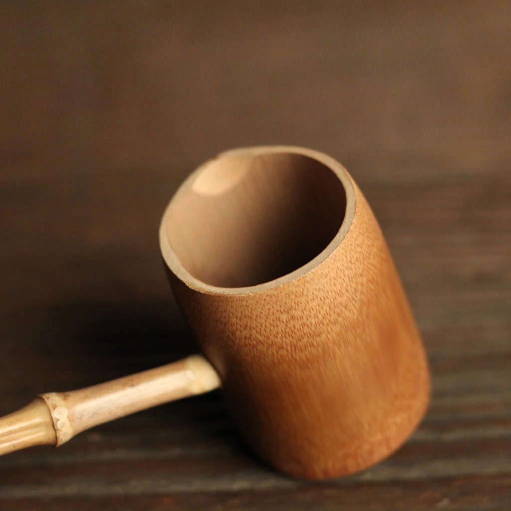 Japanese Style Bamboo Traditional Water Ladle Spoon Wine Tea Beer Dipper